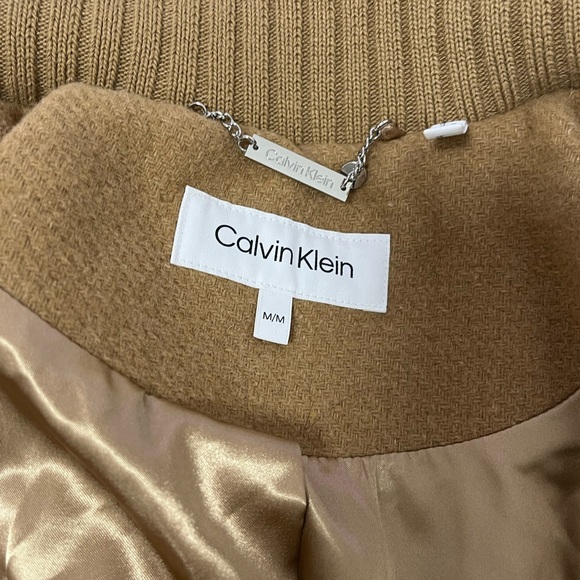 Calvin Klein Camel Trench Coat - Picture 5 of 6